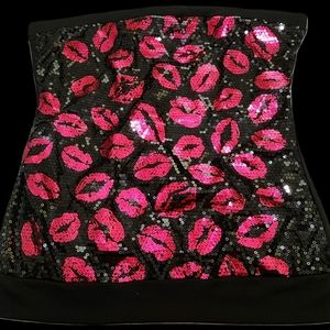 Sequined Red 💋  tube top